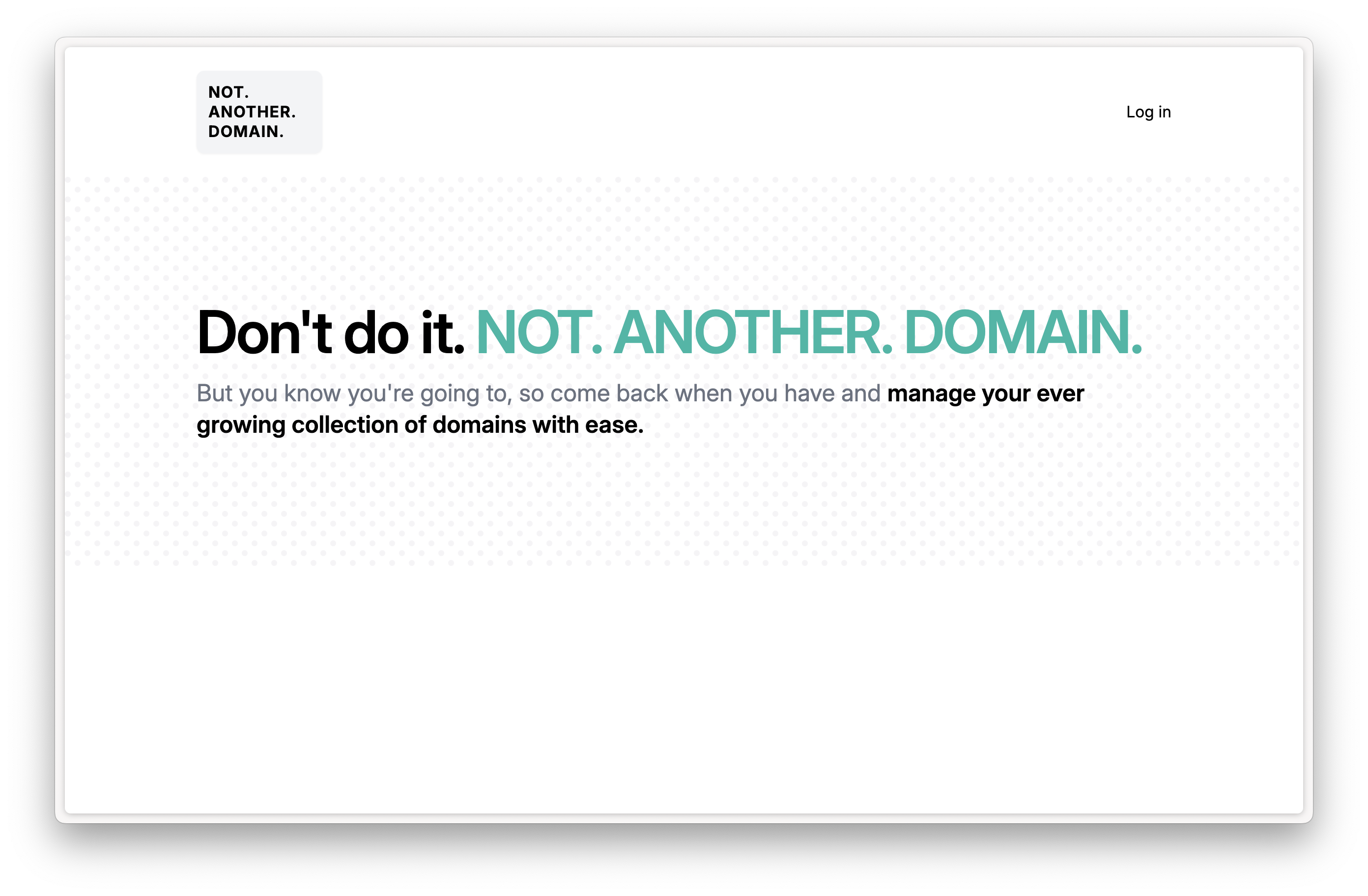 Image for notanotherdomain.com